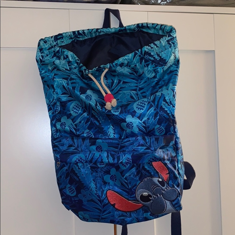Disney Parks Stitch Drawstring Backpack